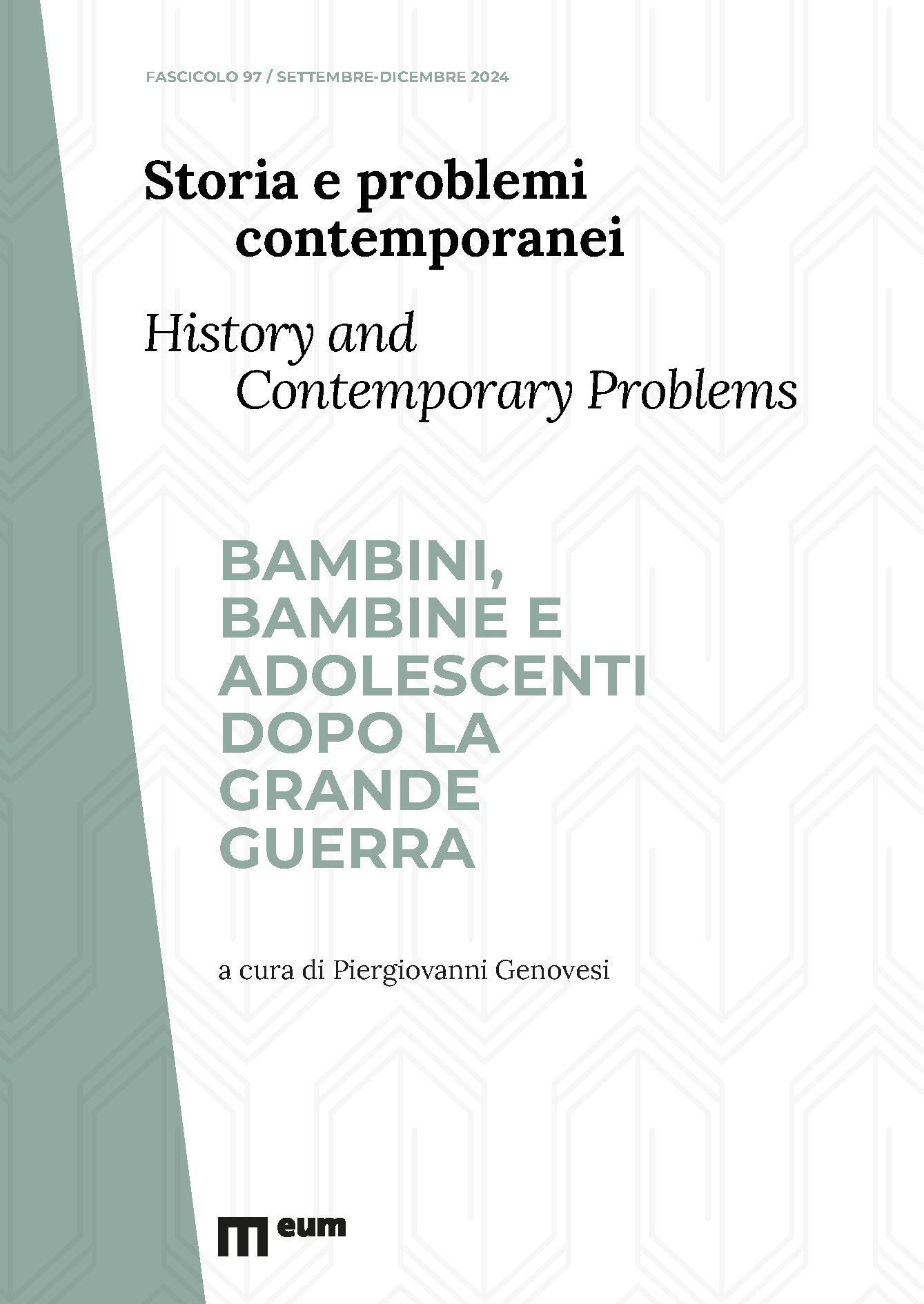 Storia e problemi contemporanei / History and Contemporary Problems 97 / 2024